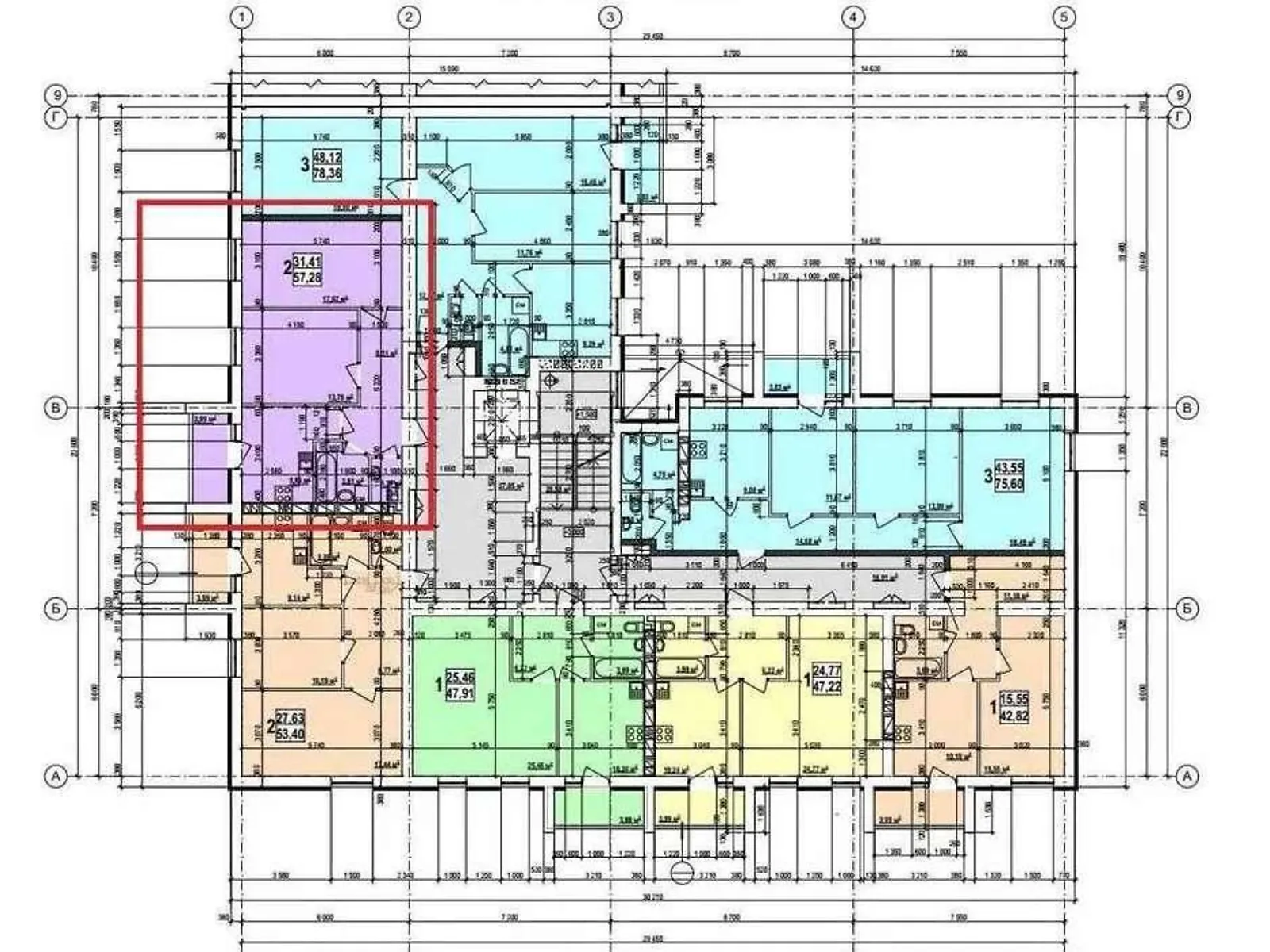 Продается 2-комнатная квартира 57 кв. м в Харькове, ул. Мира, 21