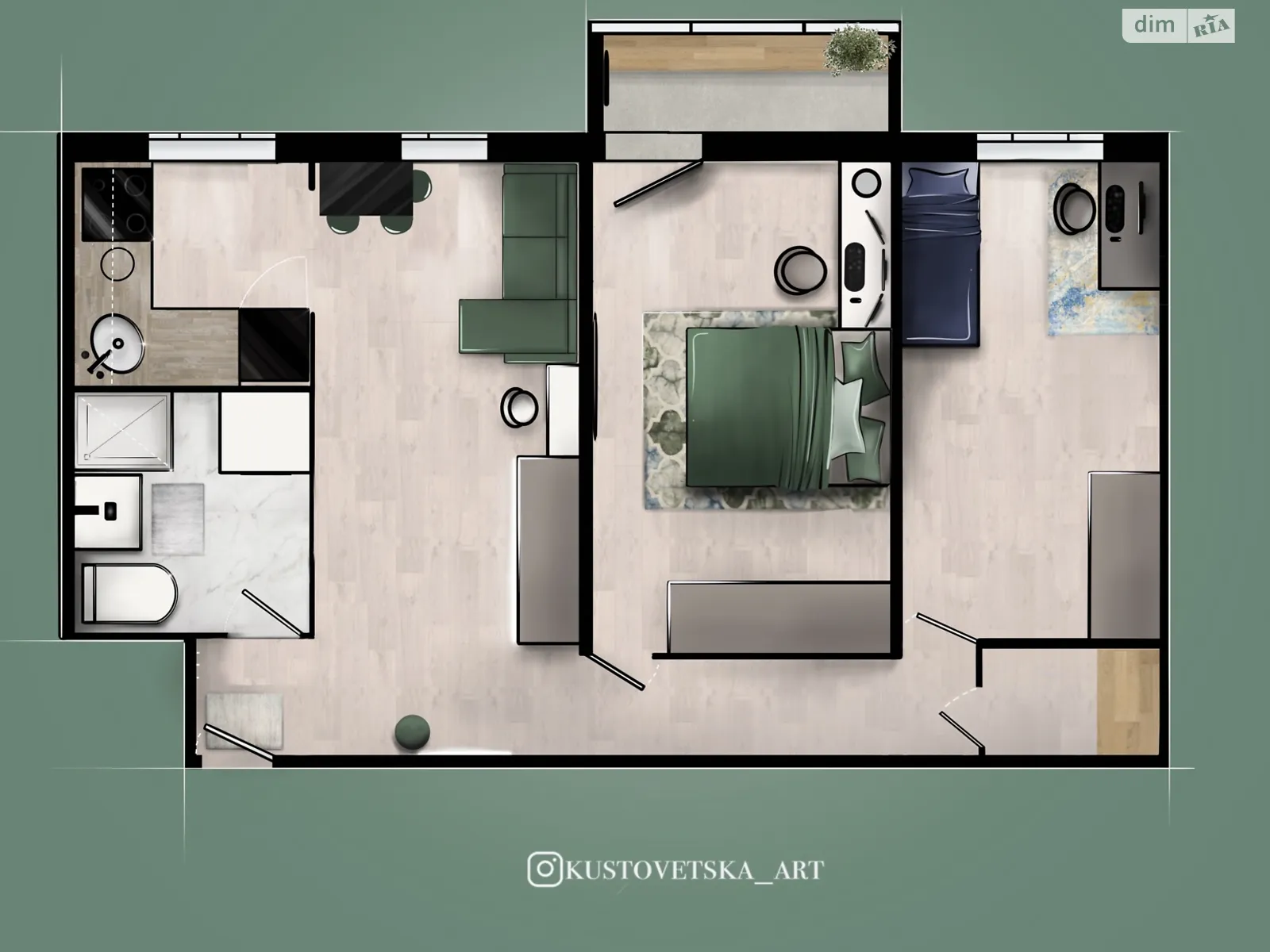 Продается 3-комнатная квартира 56 кв. м в Белой Церкви, ул. Олеся Гончара, 8