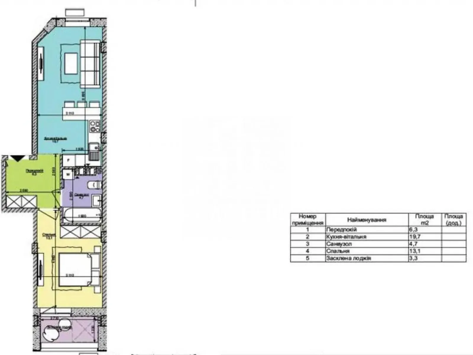 Продается 1-комнатная квартира 47 кв. м в Киеве, ул. Семьи Кистяковских, 2А - фото 1