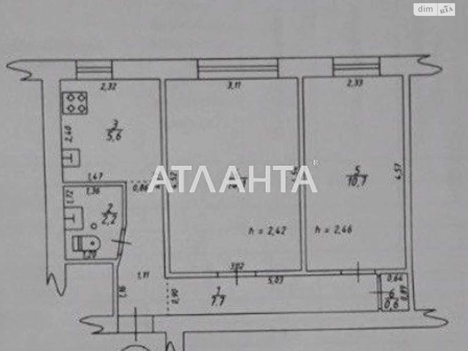 Продается 2-комнатная квартира 41 кв. м в Одессе, Балтская дор.