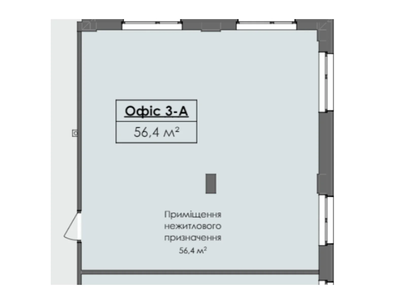 Продается офис 56.4 кв. м в бизнес-центре, цена: 73320 $