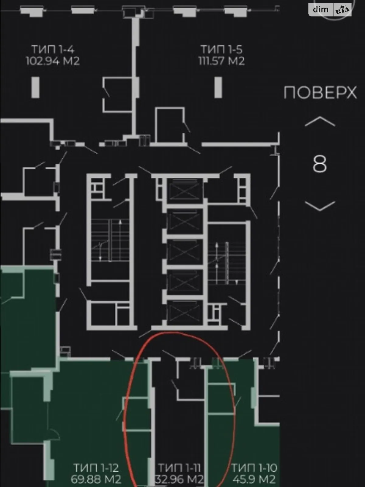 Продается 1-комнатная квартира 33 кв. м в Днепре, ул. Сичеславская Набережная, 39