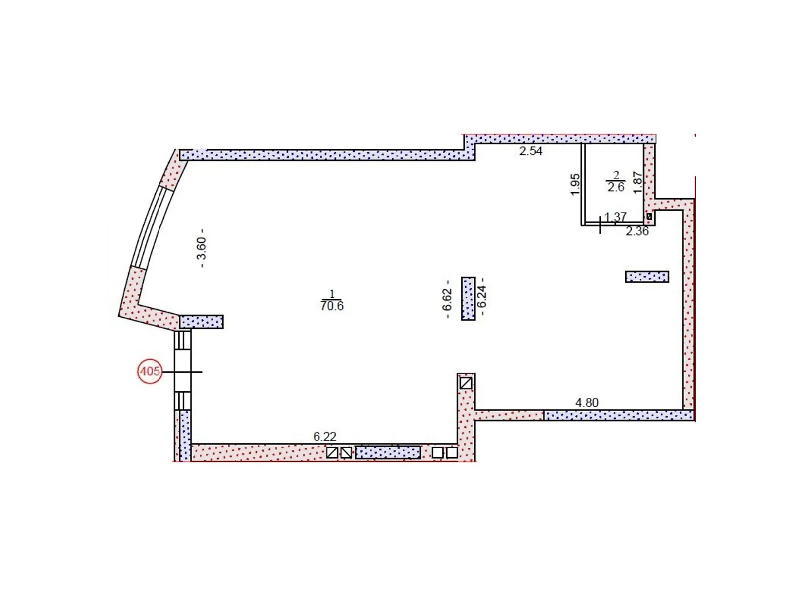 Продается офис 73.2 кв. м в бизнес-центре, цена: 57012 $