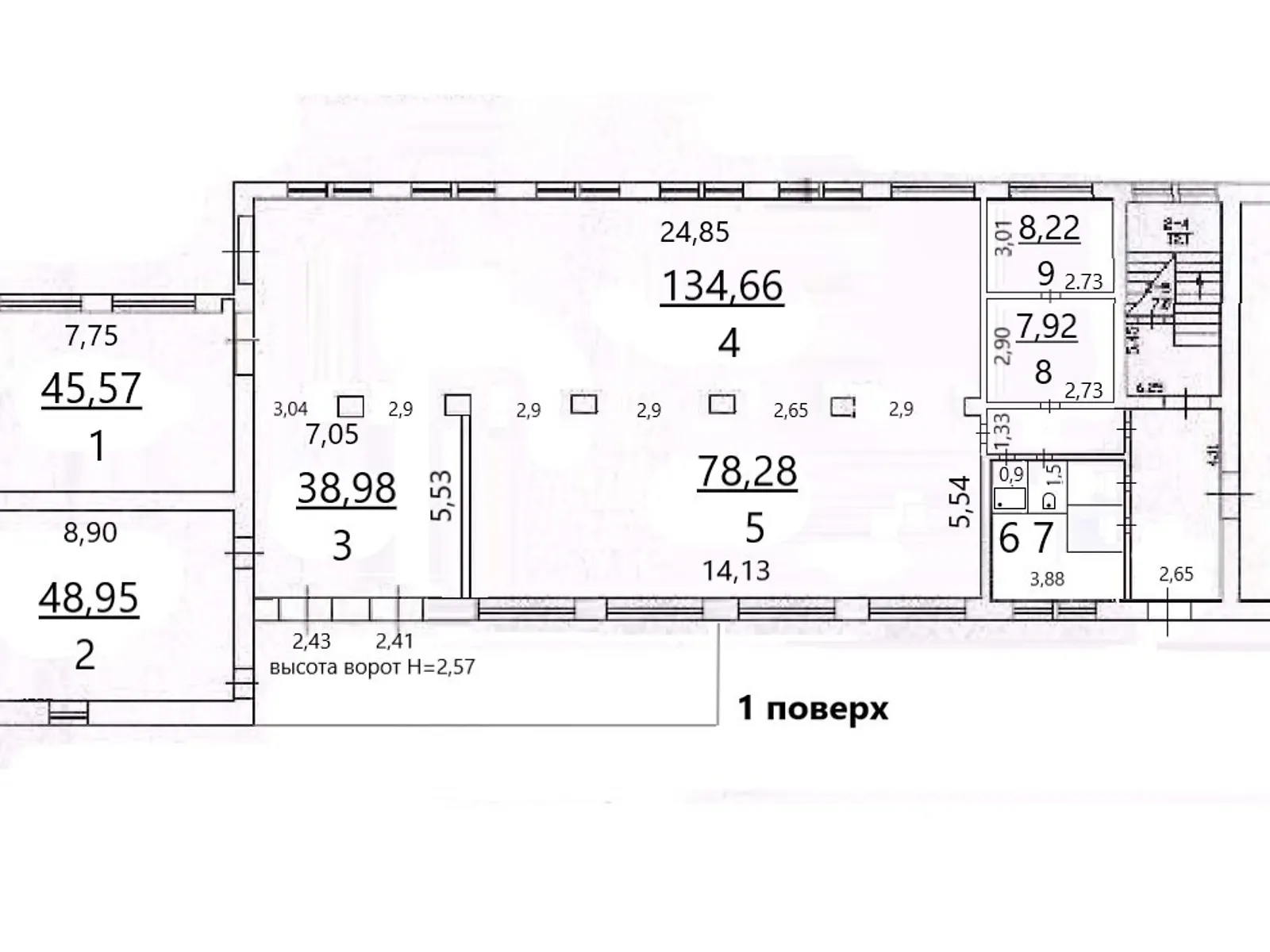 Здається в оренду приміщення вільного призначення 365 кв. м в 2-поверховій будівлі, цена: 98550 грн