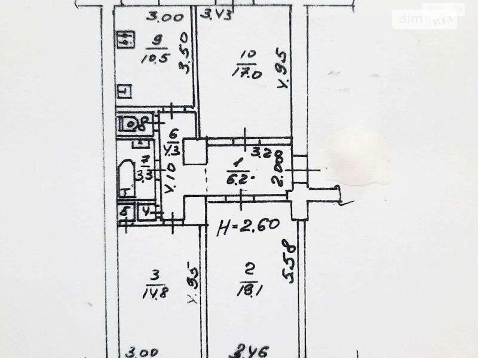 Продається 3-кімнатна квартира 77 кв. м у Харкові, вул. Костомарівська