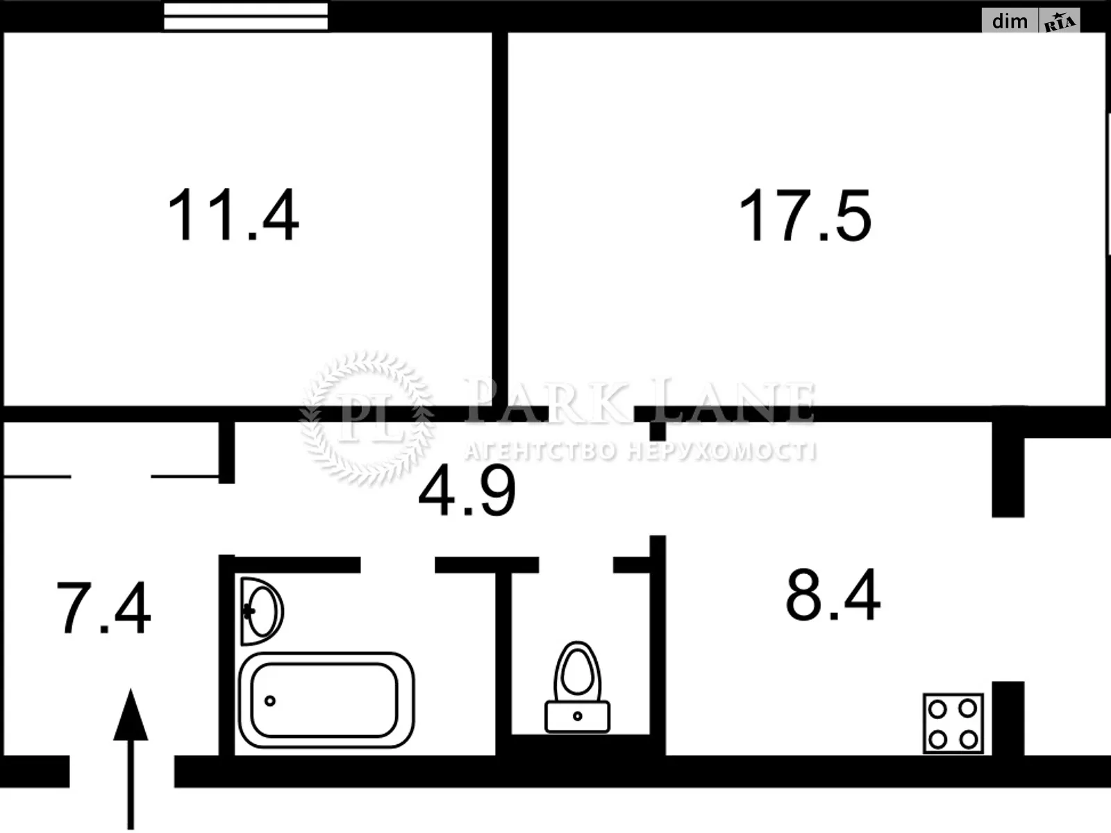 Продается 2-комнатная квартира 56 кв. м в Киеве, просп. Червоной Калины(Маяковского Владимира), 74/9 - фото 1