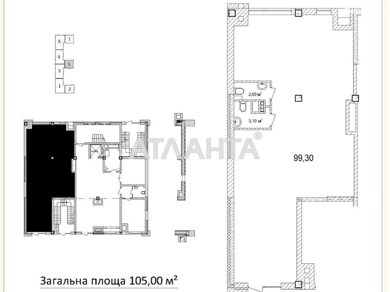 Продается офис 105 кв. м в бизнес-центре, цена: 178500 $