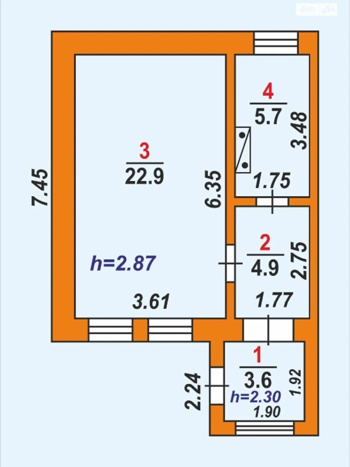 Продається 1-кімнатна квартира 37 кв. м у Миколаєві, вул. Велика Морська