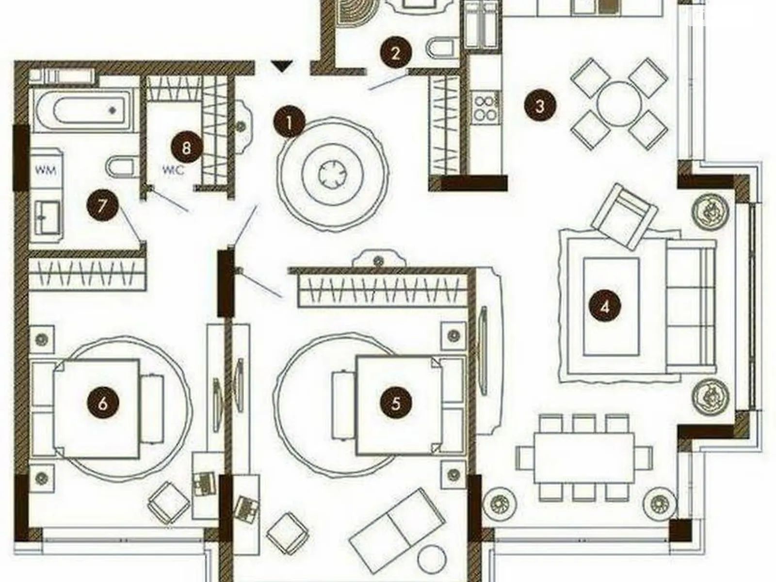 Продается 3-комнатная квартира 110 кв. м в Киеве, просп. Оболонский, 26