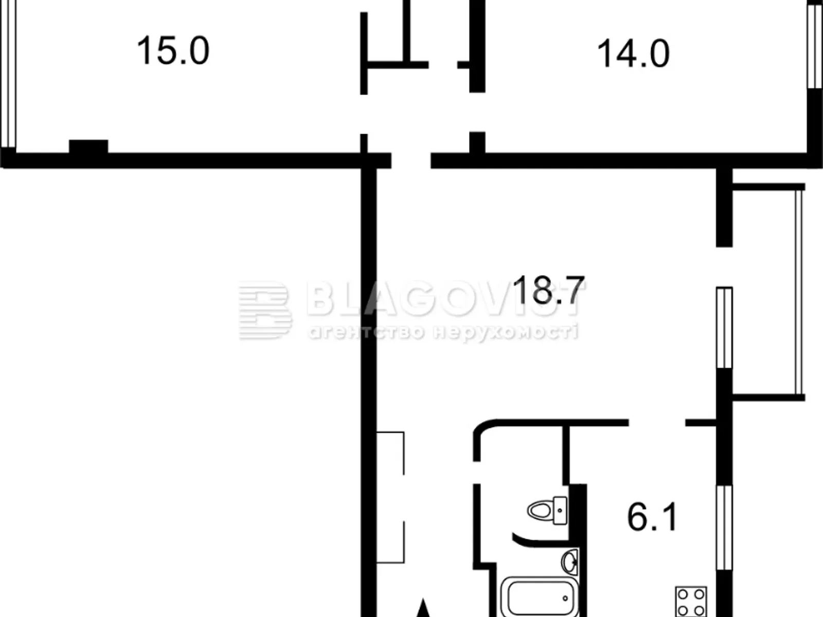 Продается 3-комнатная квартира 64 кв. м в Киеве, ул. Большая Васильковская, 131