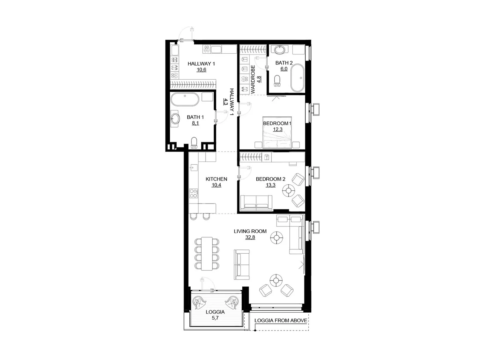 Продается 3-комнатная квартира 104.9 кв. м в Киеве, ул. Драгоманова - фото 1