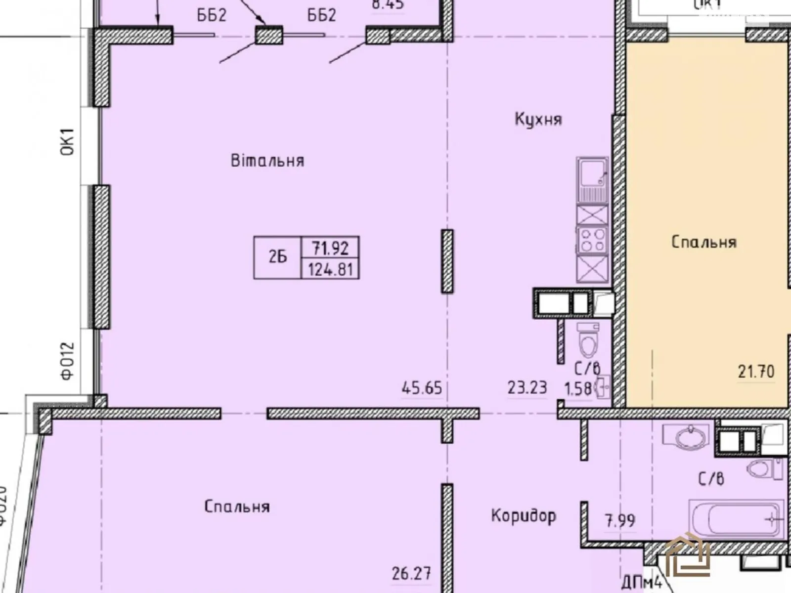 Продається 2-кімнатна квартира 123.9 кв. м у Одесі, просп. Шевченка