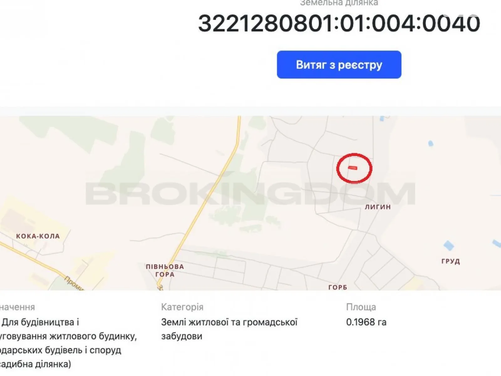 Продається земельна ділянка 20 соток у Київській області, цена: 10000 $