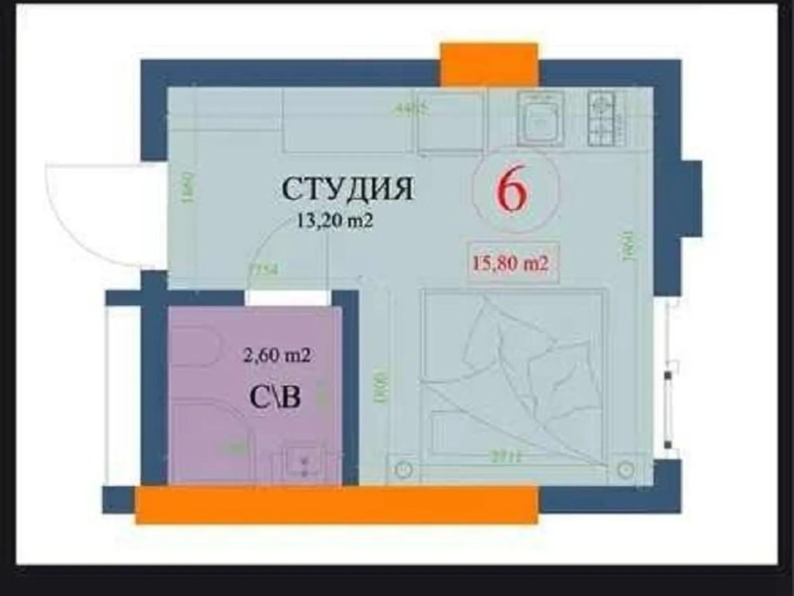 Продается 1-комнатная квартира 15 кв. м в Харькове, ул. Куликовская - фото 1