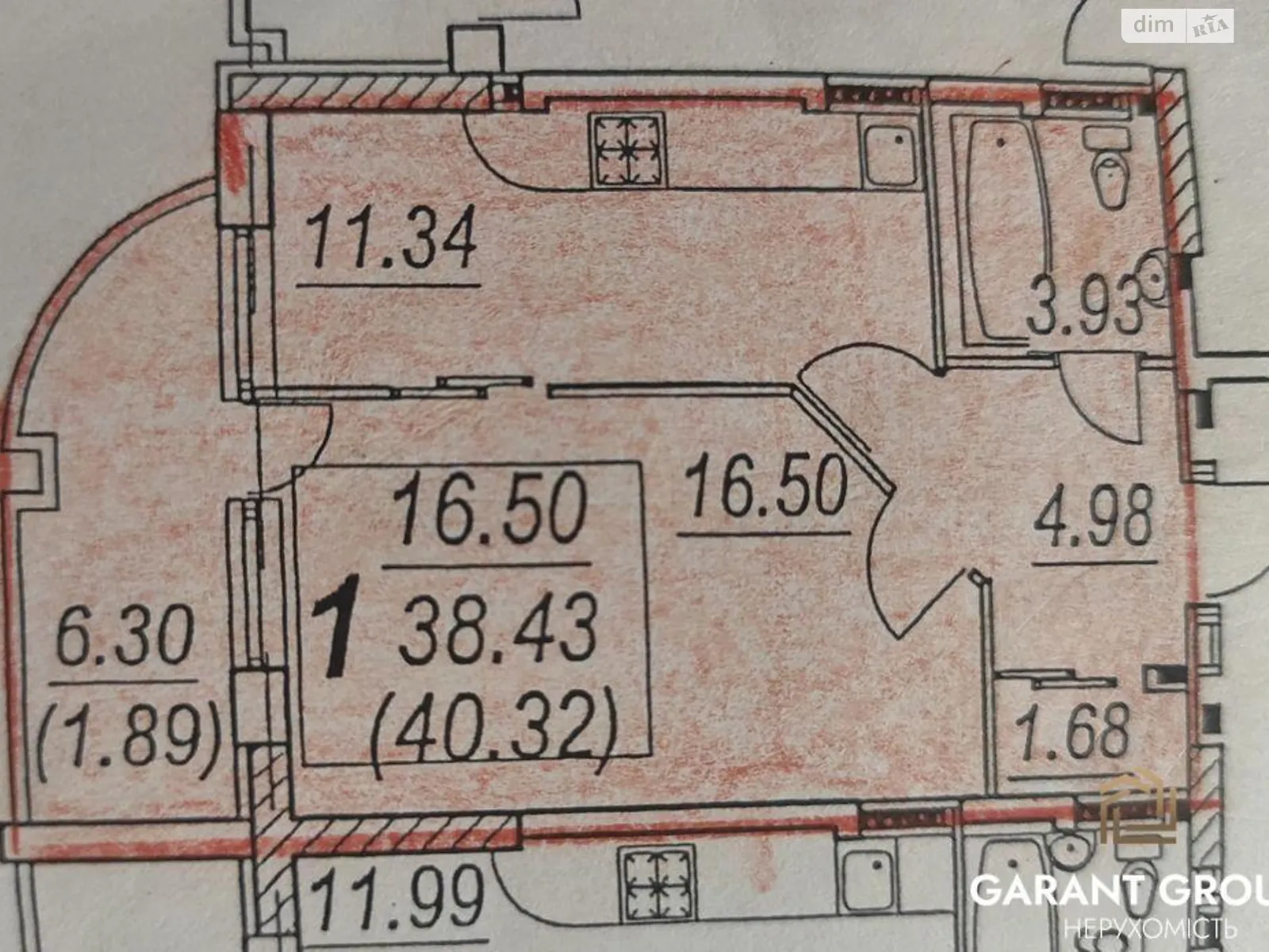 Продається 1-кімнатна квартира 41 кв. м у Одесі, вул. Маршала Малиновського