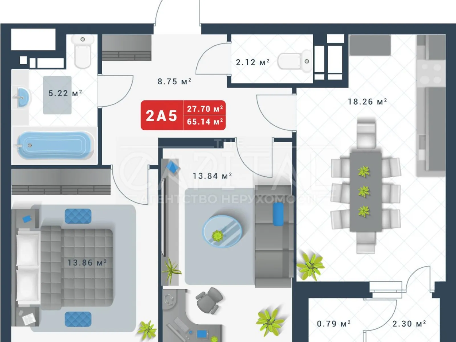 Продается 2-комнатная квартира 65 кв. м в Киеве, ул. Глеба Бабича(Канальная), 8