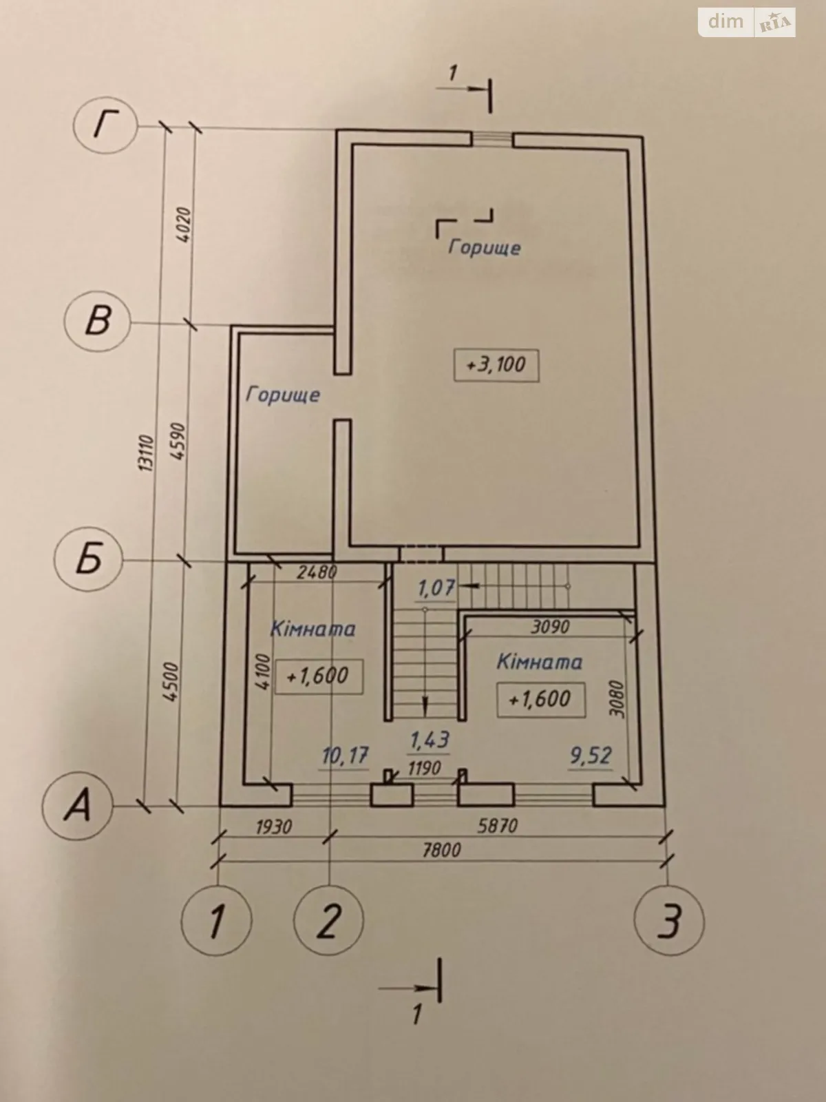 Продается дом на 2 этажа 94 кв. м с камином, цена: 46000 $