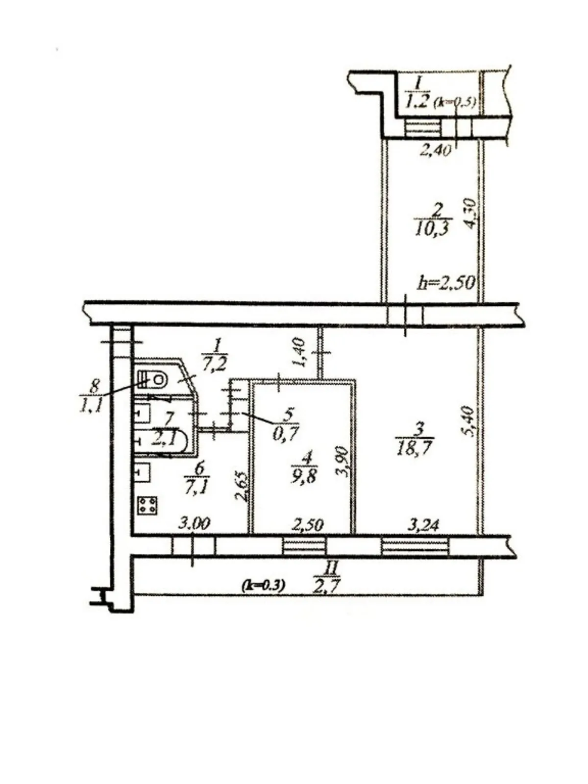 Продается 3-комнатная квартира 61 кв. м в Днепре, мас. Красный Камень