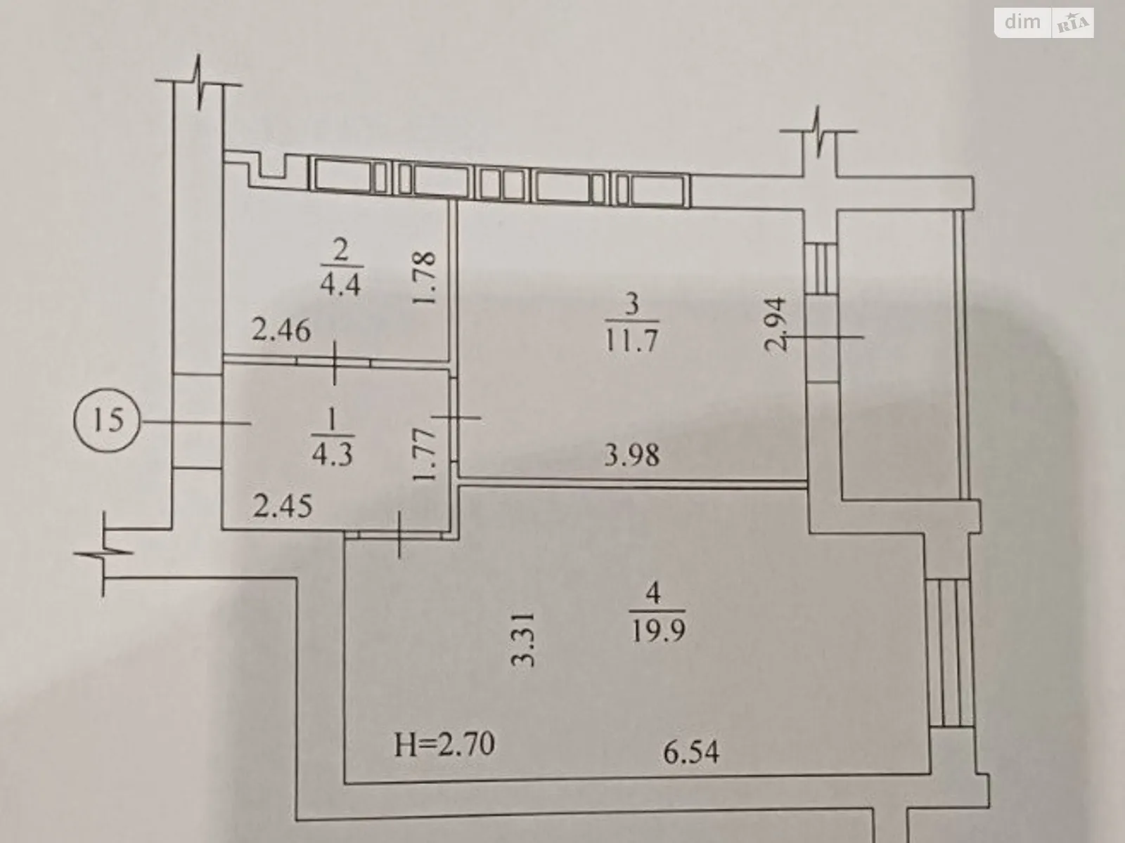 Продается 1-комнатная квартира 42.4 кв. м в Харькове, просп. Героев Харькова(Московский) - фото 1