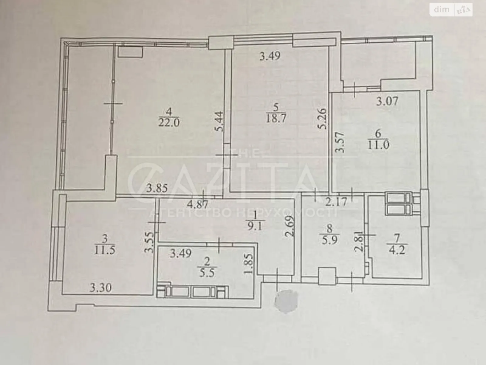 Здається в оренду приміщення вільного призначення 98.5 кв. м в 24-поверховій будівлі - фото 2