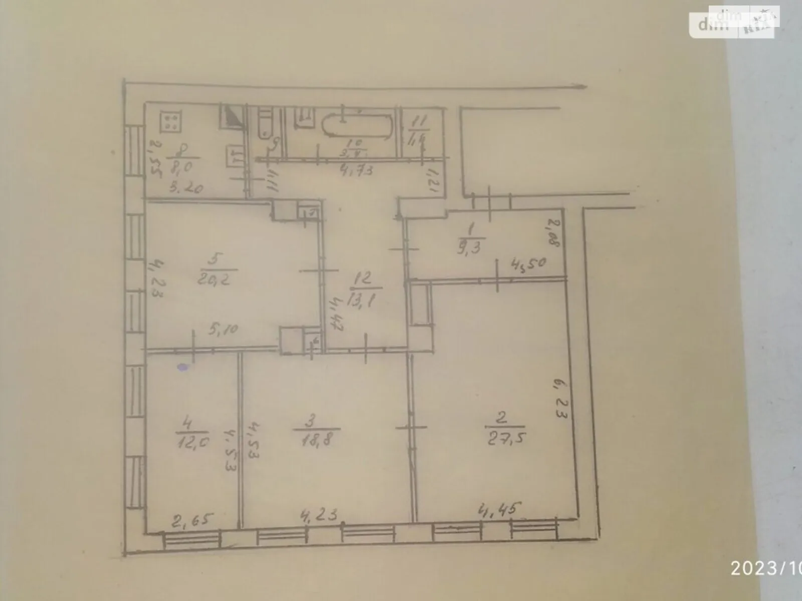 Продається 4-кімнатна квартира 120 кв. м у Кам'янському, цена: 45500 $