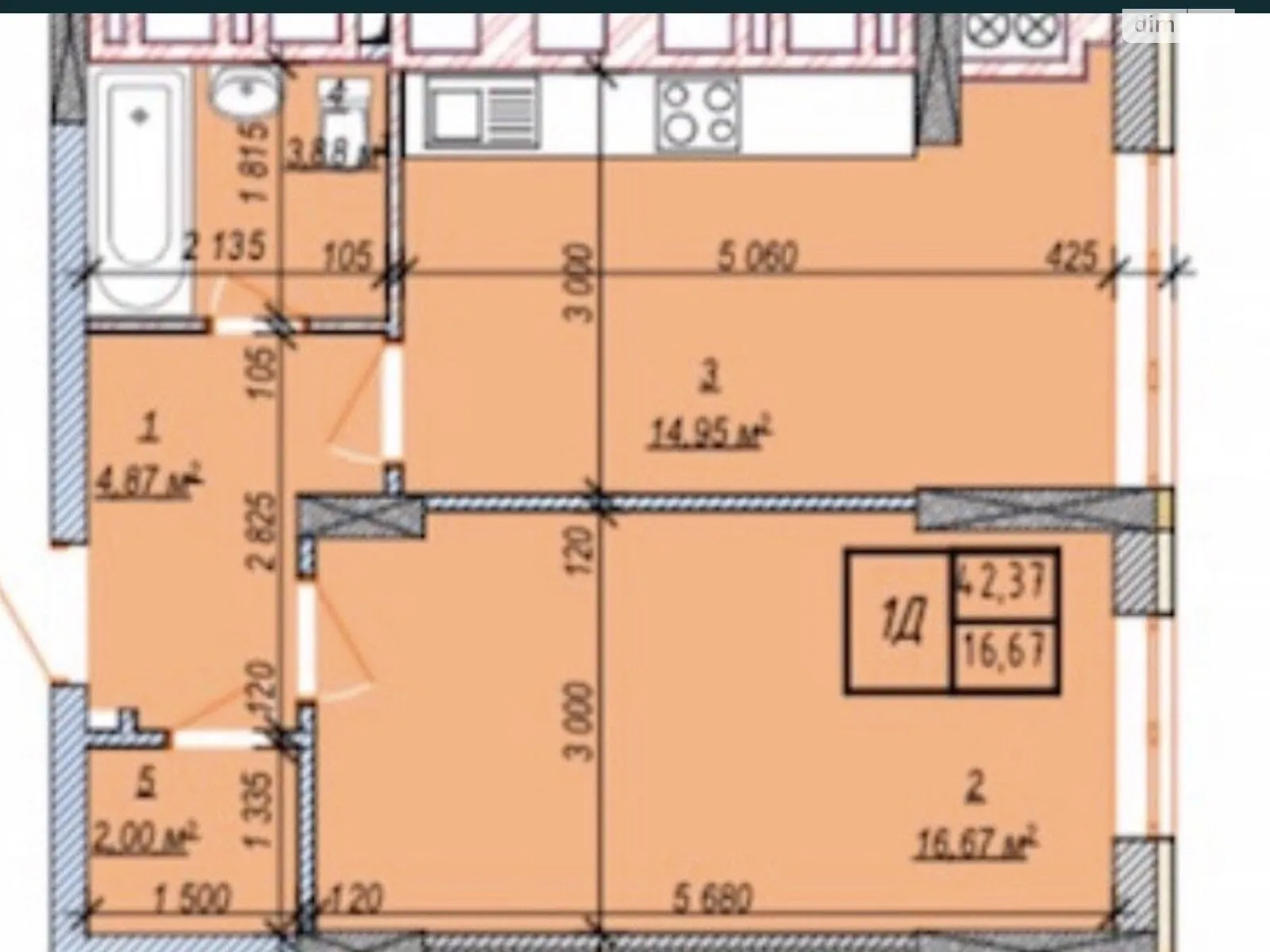 Продается 1-комнатная квартира 45 кв. м в Хмельницком, ул. Свободы, 8Б - фото 1