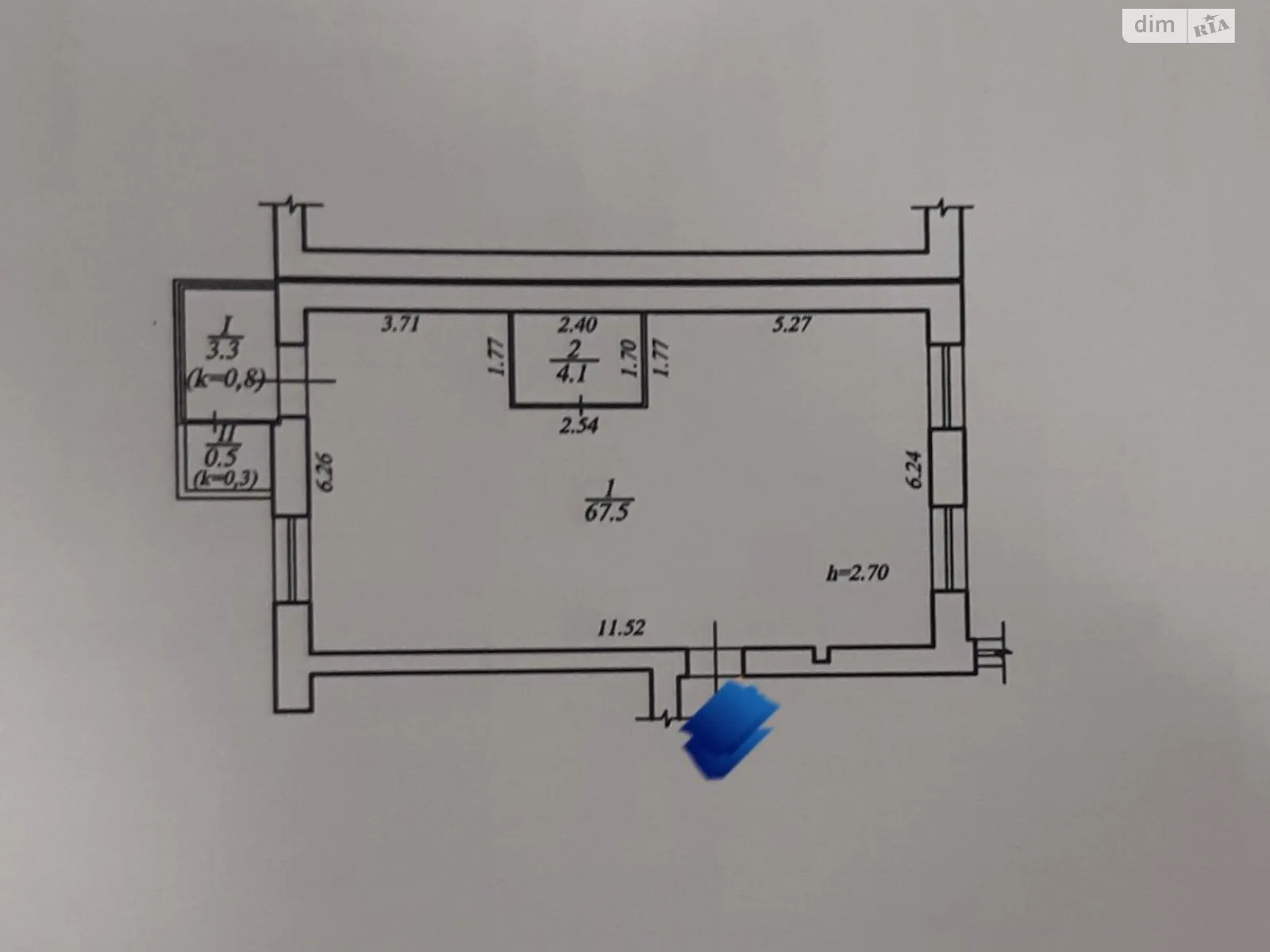 Продается 3-комнатная квартира 76 кв. м в Днепре, цена: 56000 $