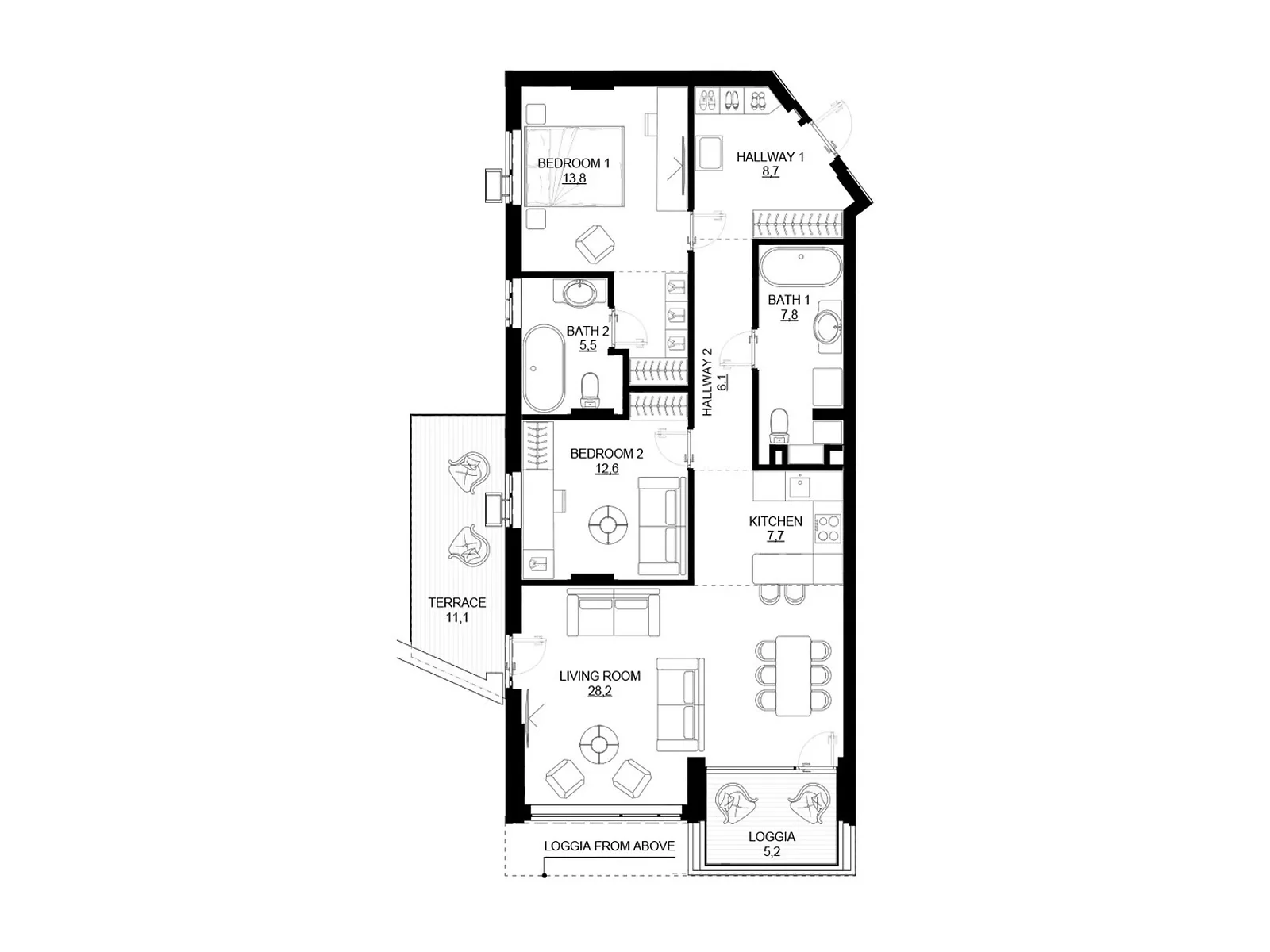 Продается 3-комнатная квартира 98.6 кв. м в Киеве, ул. Драгоманова