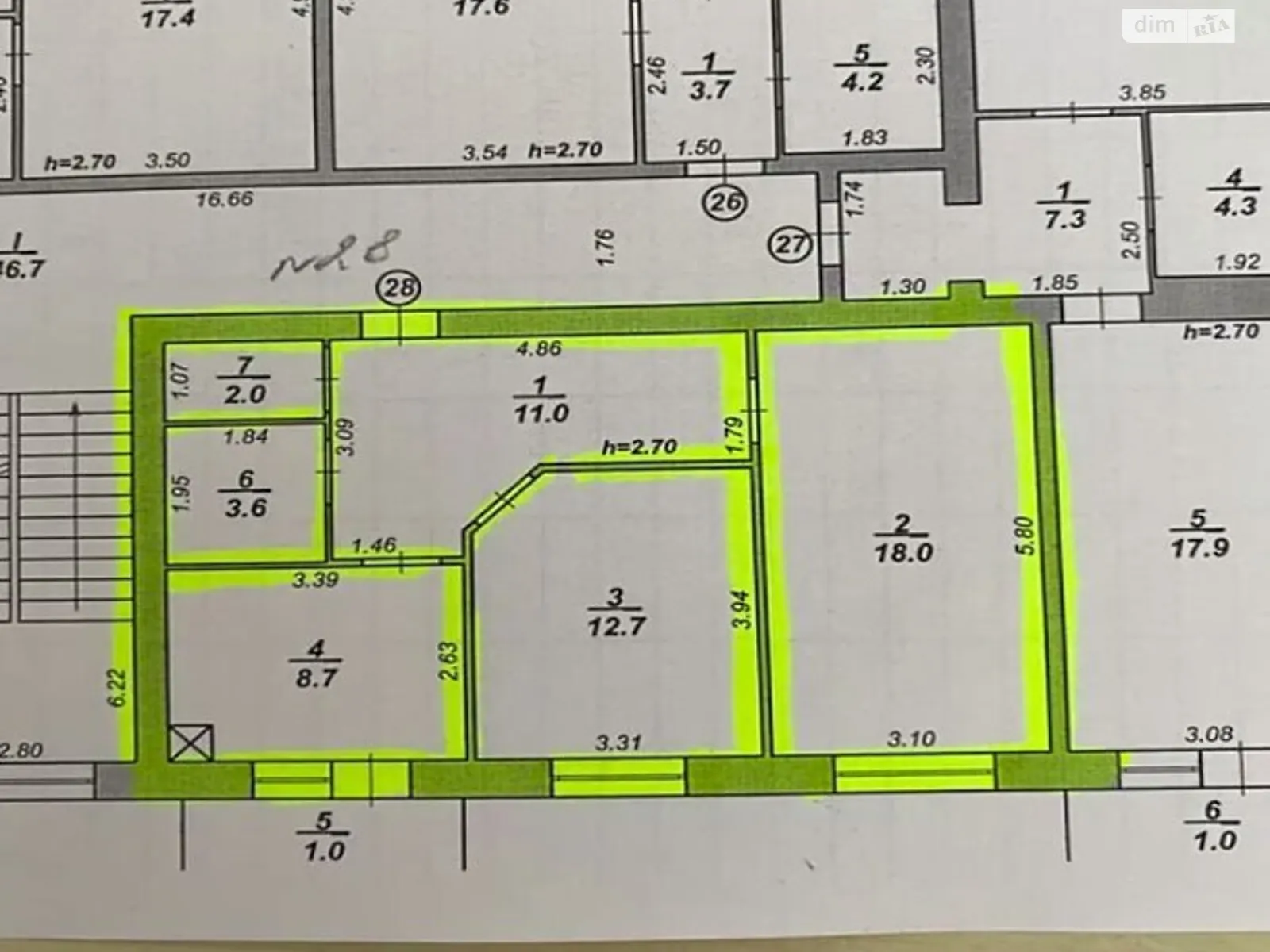 Продается 2-комнатная квартира 57 кв. м в Хмельницком, ул. Северная