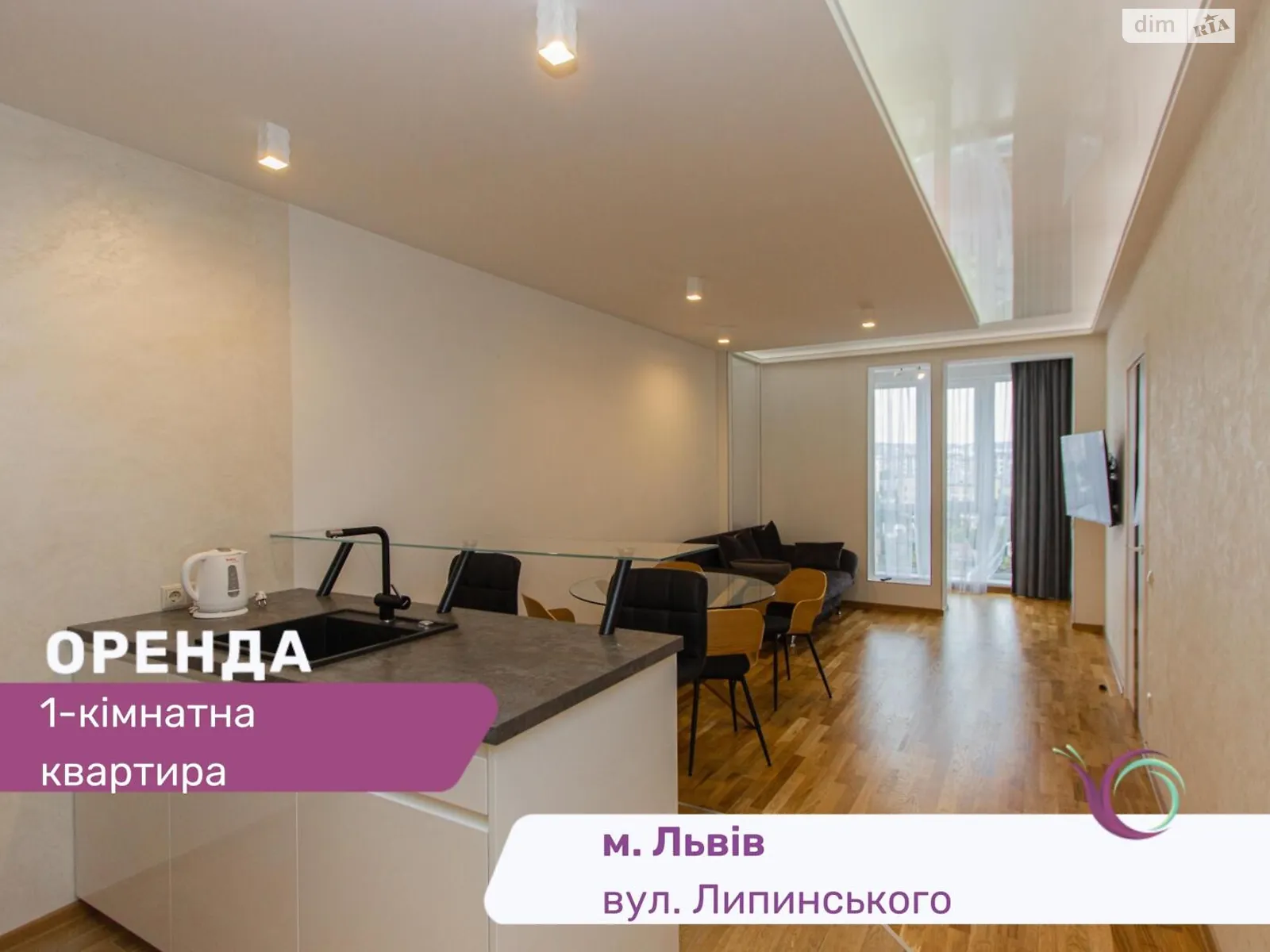 Сдается в аренду 1-комнатная квартира 57 кв. м в Львове, ул. Вячеслава Липинского - фото 1