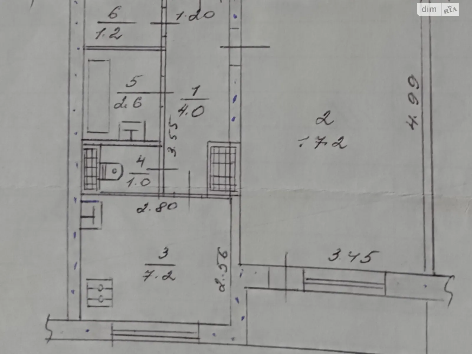 1-кімнатна квартира 35 кв. м у Запоріжжі, цена: 17500 $