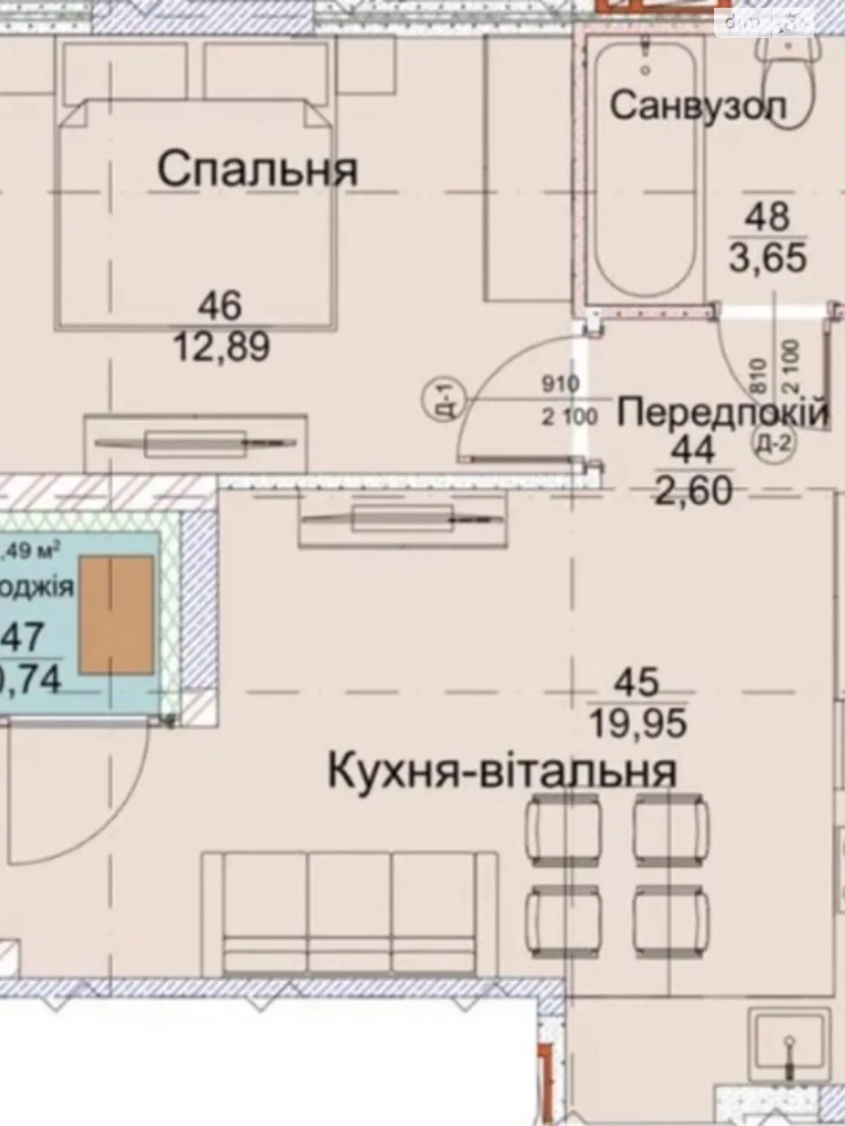 Продається 1-кімнатна квартира 40 кв. м у Києві, вул. Вірменська, 8/127