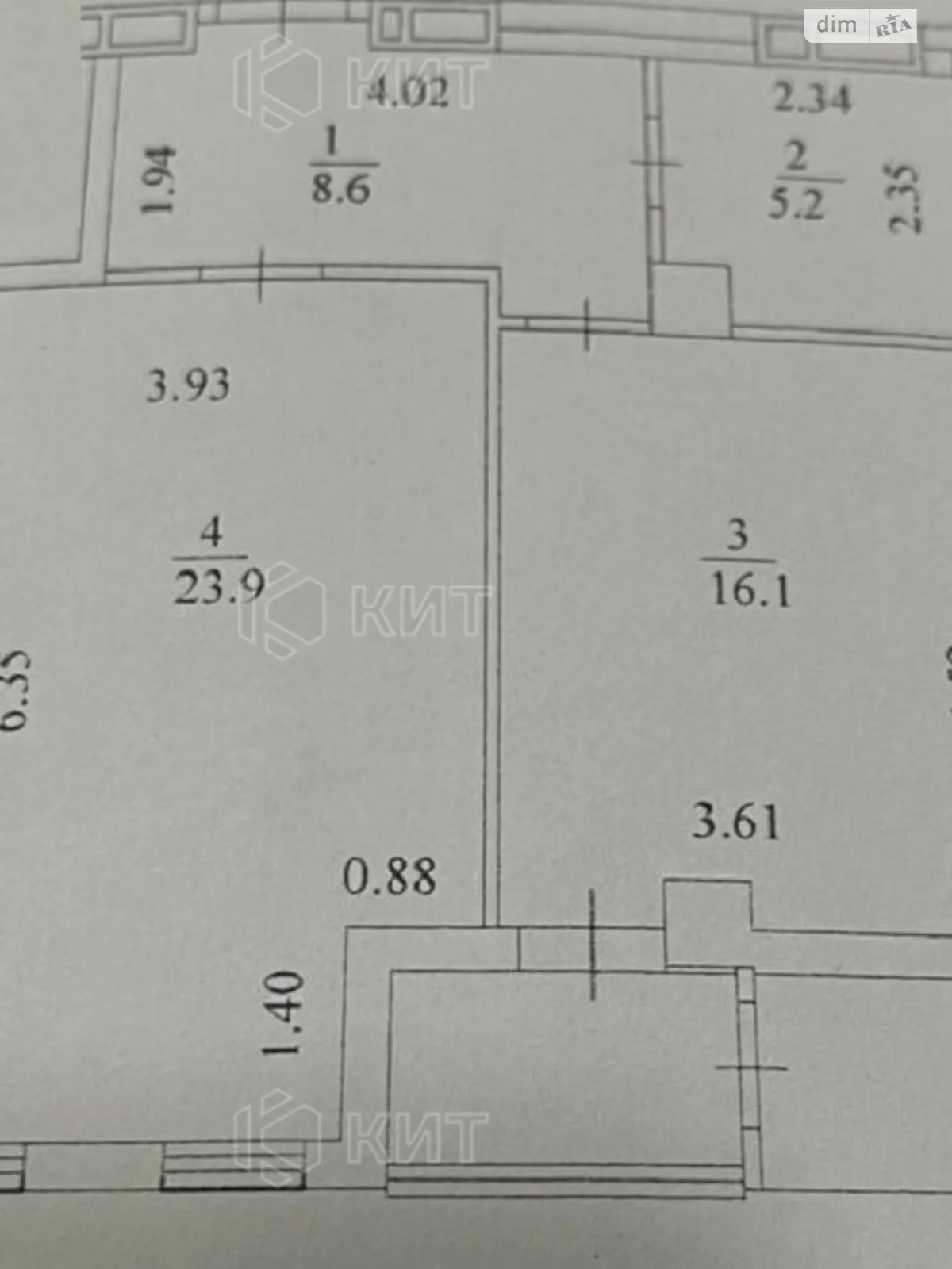 Продается 1-комнатная квартира 56.6 кв. м в Харькове - фото 2