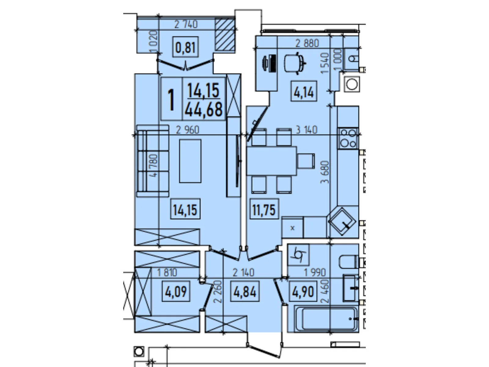 Продается 3-комнатная квартира 99.03 кв. м в Каменце-Подольском, цена: 74273 $