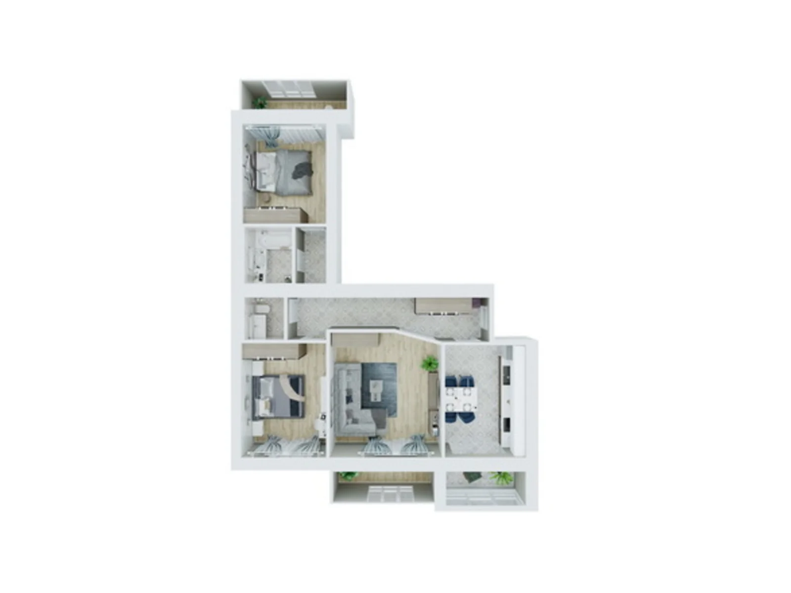 Продається 3-кімнатна квартира 91.8 кв. м у Кам’янці-Подільському, цена: 75735 $