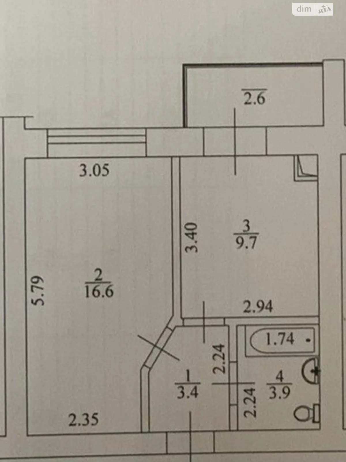 Продається 1-кімнатна квартира 36 кв. м у Ірпені, вул. Котляревського, 31