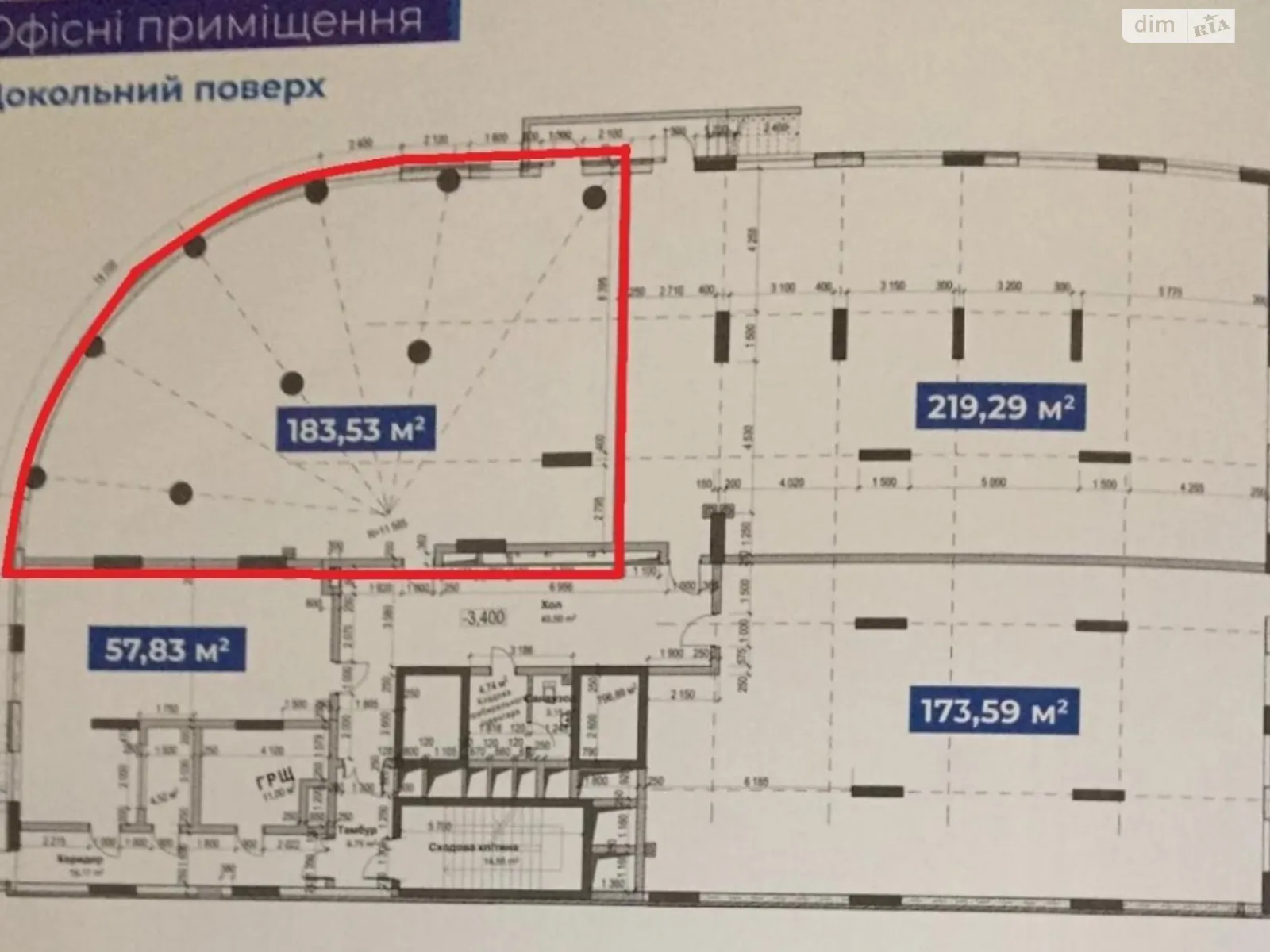 Сдается в аренду помещения свободного назначения 183 кв. м в 10-этажном здании - фото 3