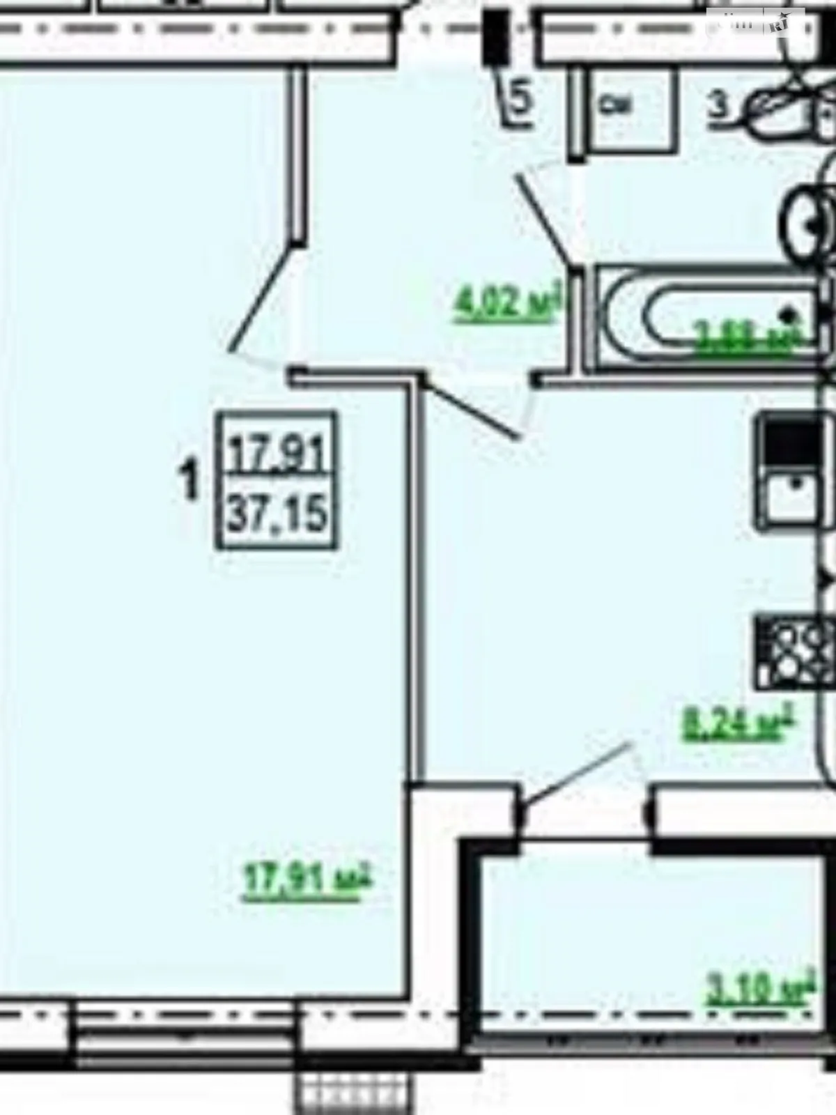 Продается 1-комнатная квартира 37 кв. м в Харькове, ул. Шевченко, 327