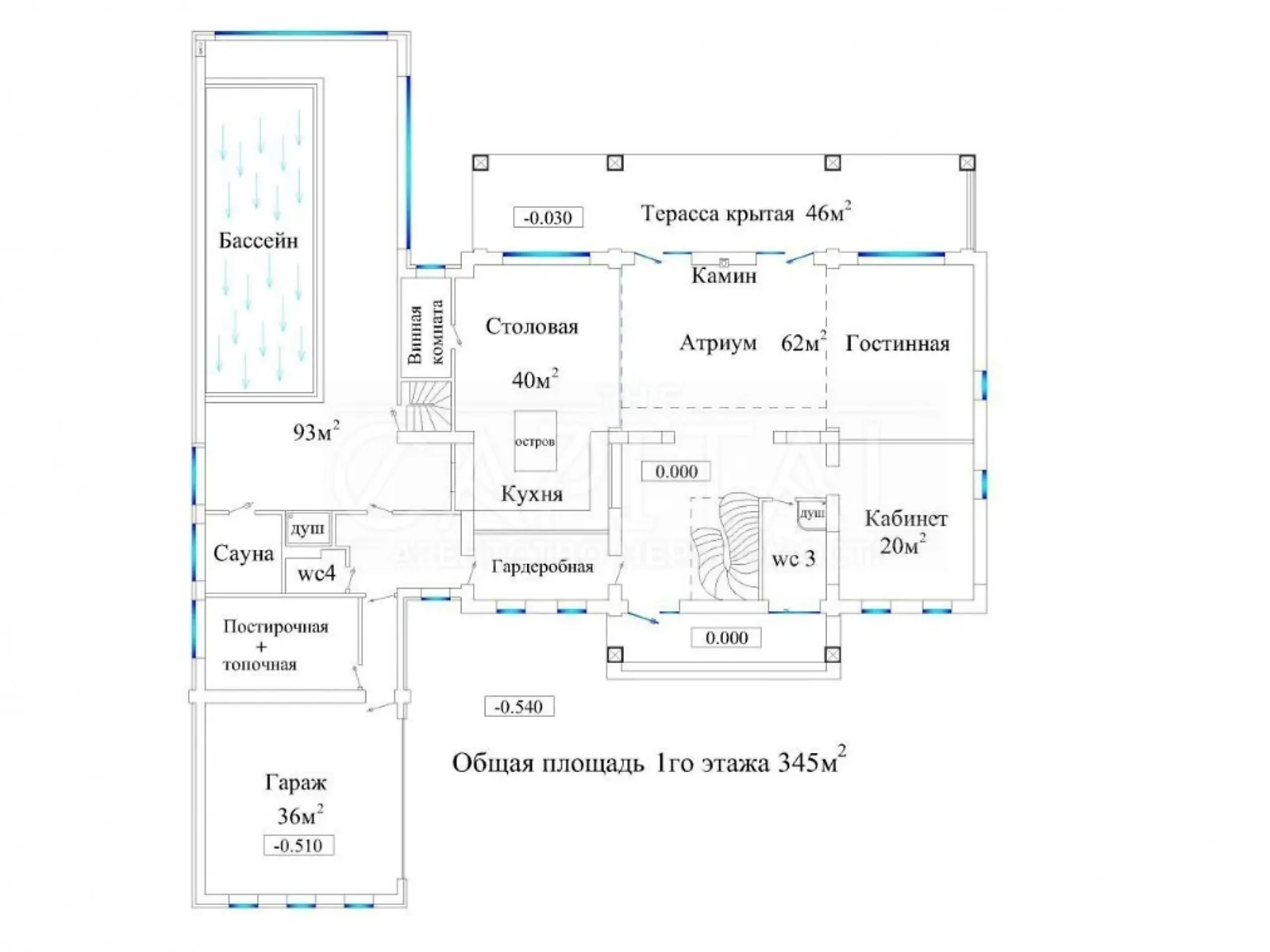 Продается дом на 2 этажа 570 кв. м с камином - фото 3