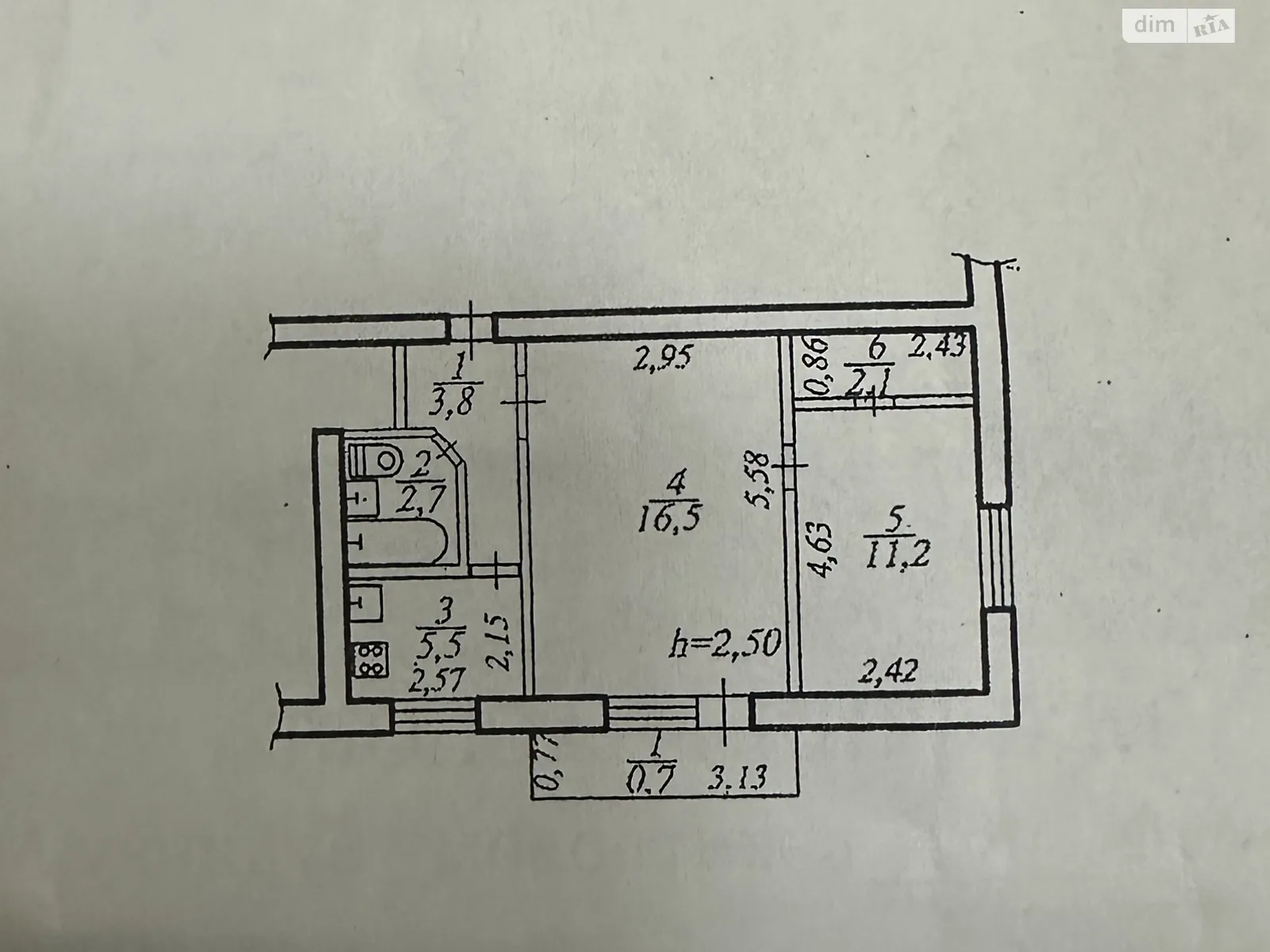 Продається 2-кімнатна квартира 43 кв. м у Дніпрі, просп. Слобожанський, 13