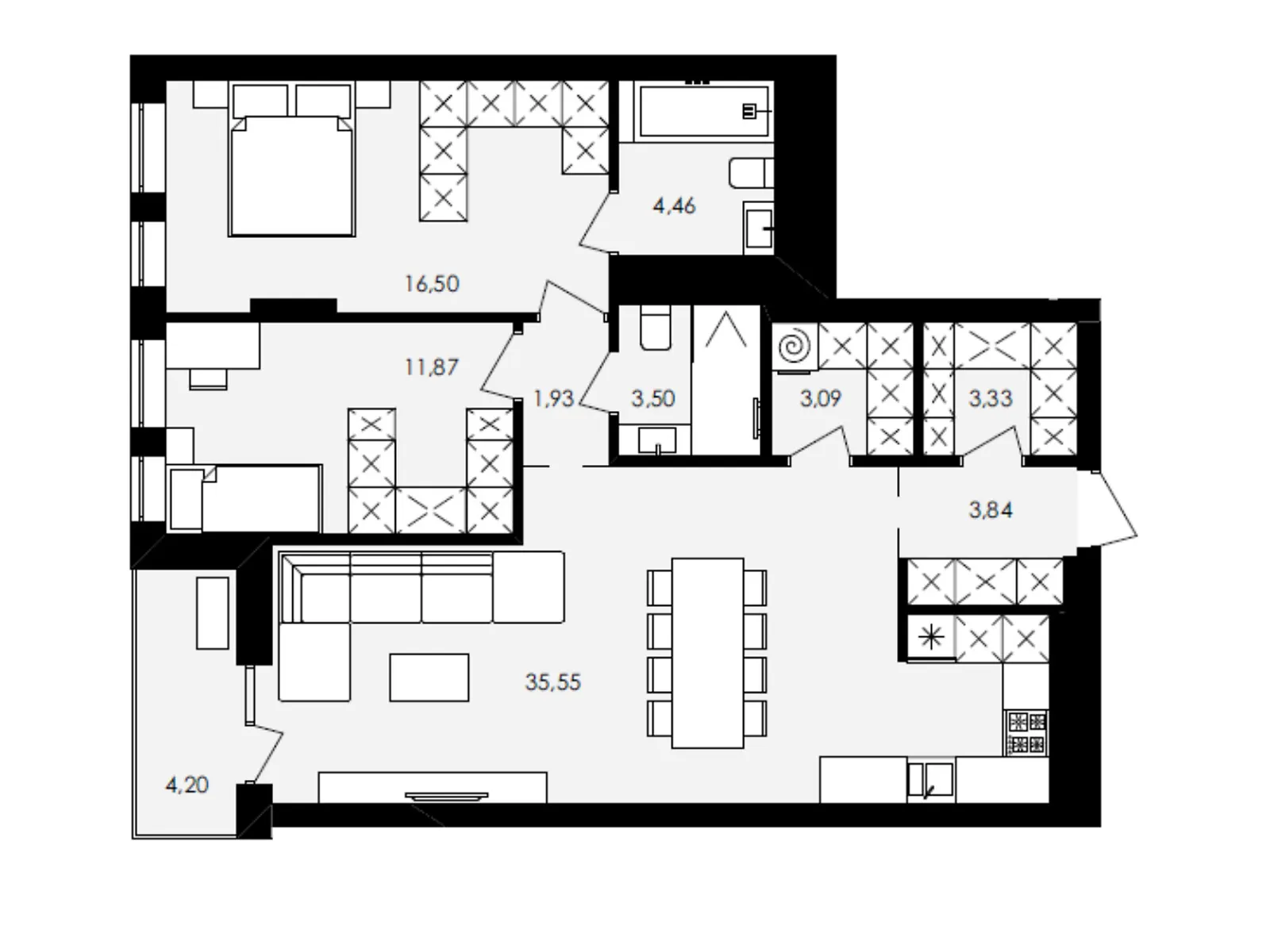 Продается 2-комнатная квартира 85 кв. м в Львове, цена: 158000 $