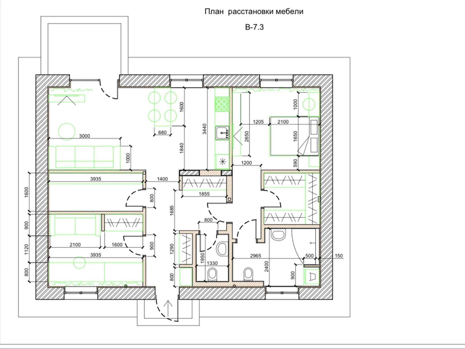 Продается одноэтажный дом 95 кв. м с террасой, цена: 85000 $ - фото 1