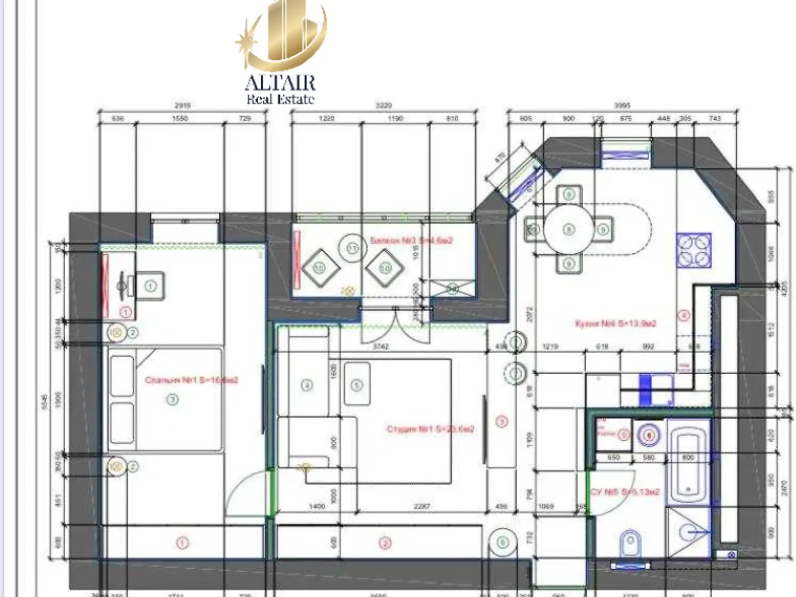 Продается 2-комнатная квартира 62 кв. м в Харькове, ул. Профессорская