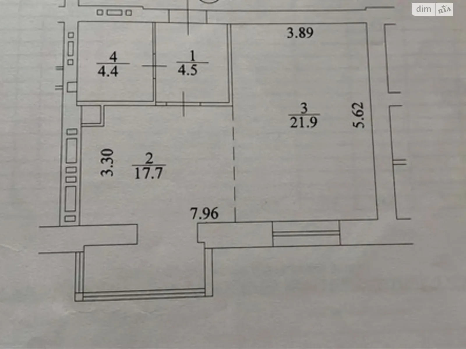 Продається 1-кімнатна квартира 48 кв. м у Миколаєві, вул. Леваневців