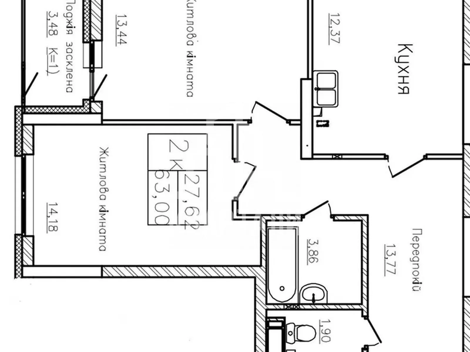 Продается 2-комнатная квартира 63 кв. м в Киеве, ул. Львовская, 15Б - фото 1