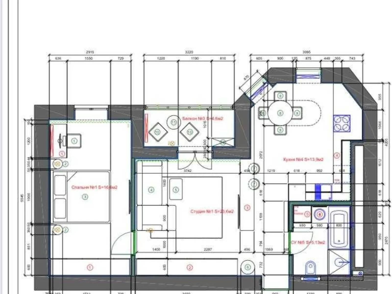 Продается 2-комнатная квартира 62 кв. м в Харькове, ул. Профессорская, 18