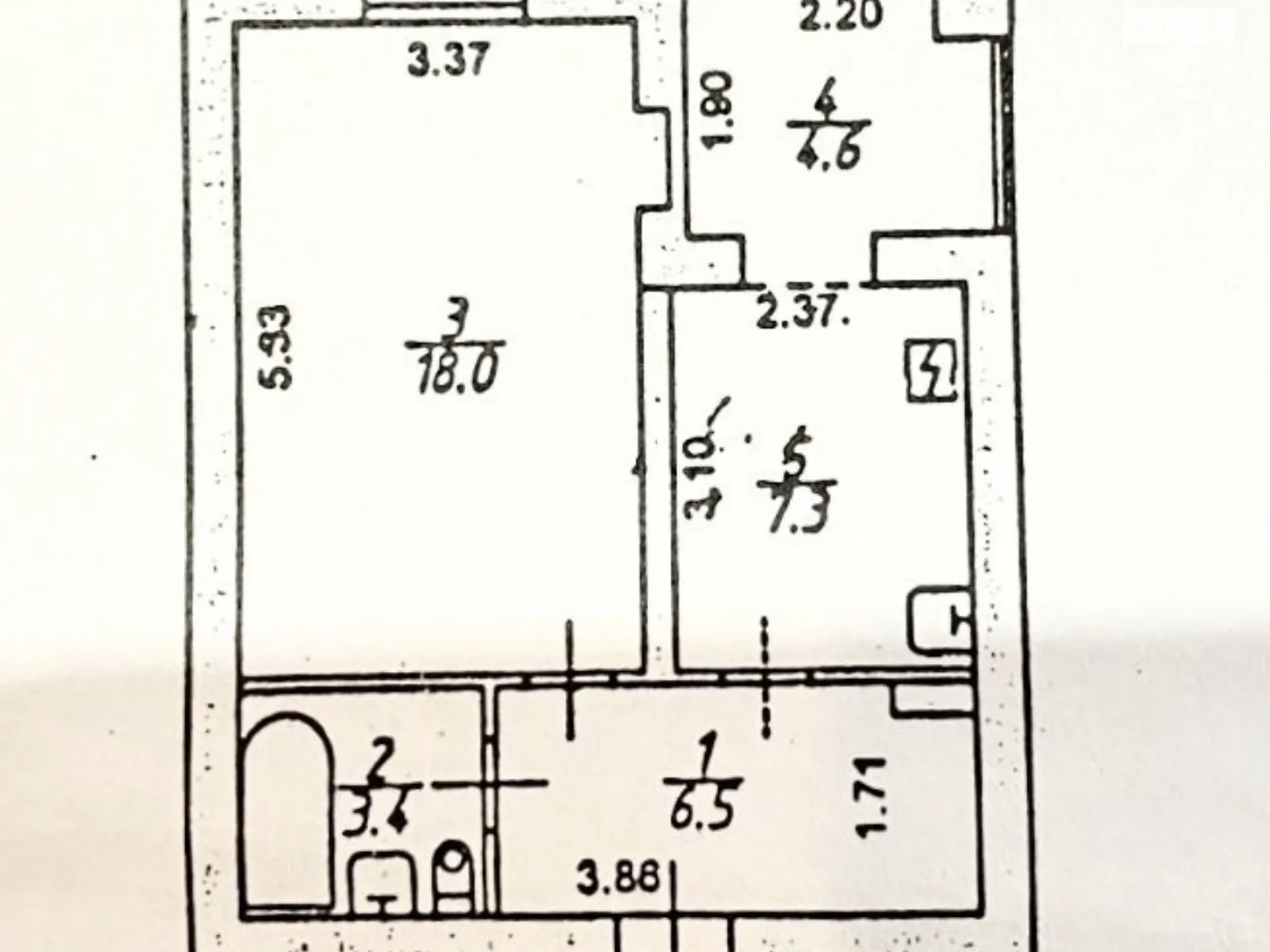 1-комнатная квартира 40 кв. м в Запорожье, цена: 18000 $