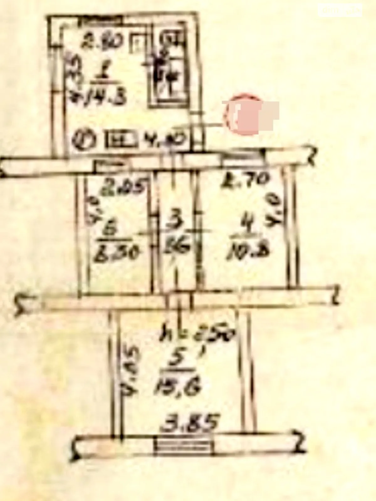 Продается часть дома 65 кв. м с баней/сауной, цена: 19500 $