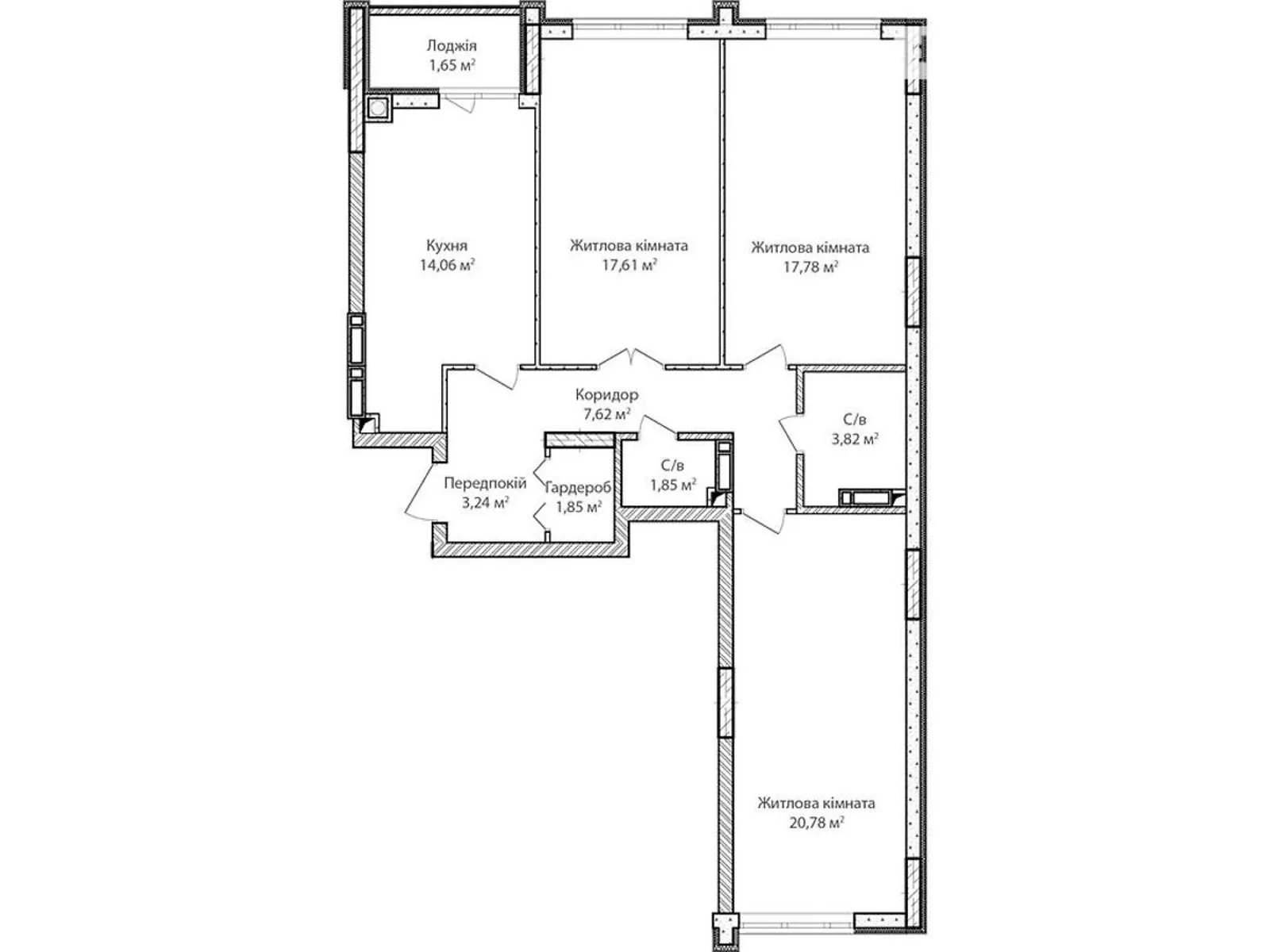 Продается 3-комнатная квартира 91 кв. м в Ирпене, ул. Кобылянской Ольги