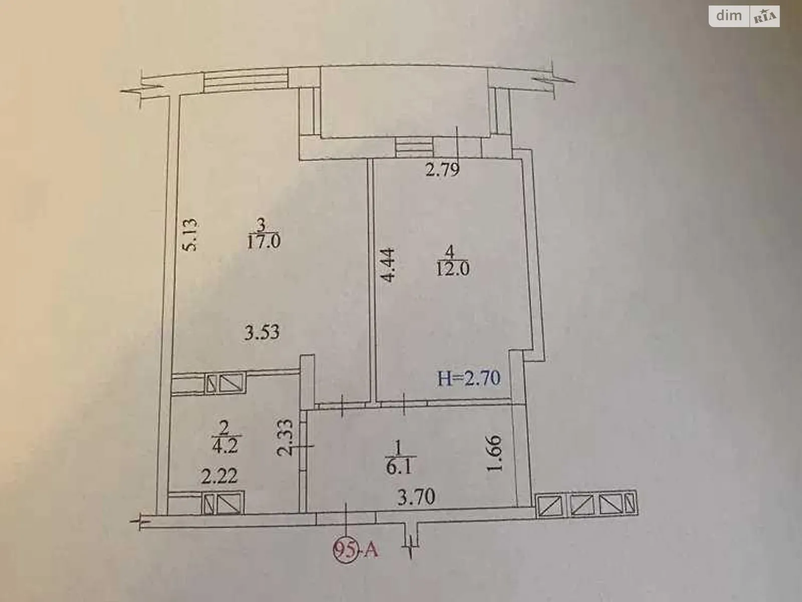 Продається 1-кімнатна квартира 43 кв. м у Харкові, просп. Льва Ландау, 160